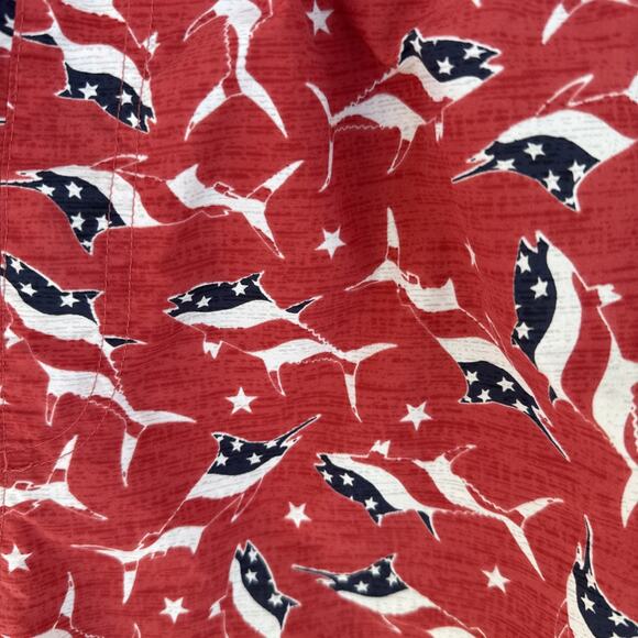 Columbia PFG Swim Trunks Men's M Sailfish Print 0072 35” W 6” Insm Summer 4th - Picture 2 of 8